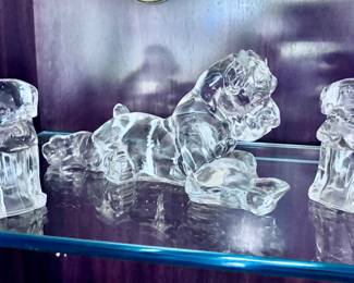 Glass Dog Figurines