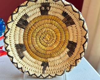 Native American Papago Coil Basket