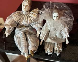 Porcelain Jester Dolls 