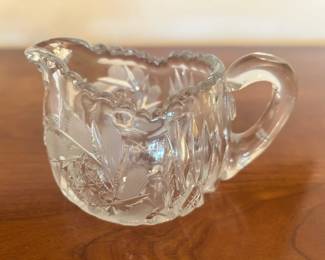 Vintage Cut Glass Creamer