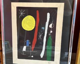 Personnage et Oiseau dans la nuit (Figures and Bird in the Night) by Joan Miro