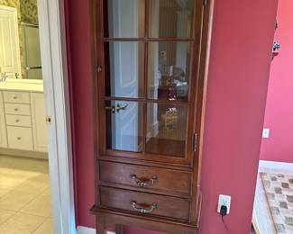 Solid Wood/Glass Curio Cabinet 