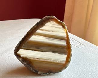 vintage Beige Agate Slice