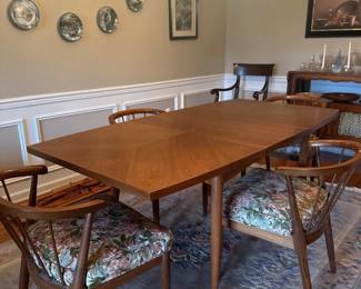 mid century modern dining room set 