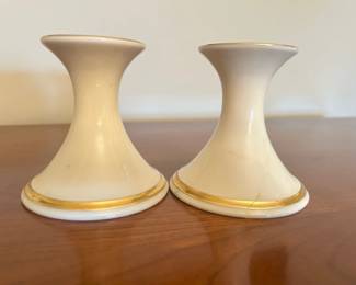 Lenox Eternal Fine Chine Taper Candle holders 