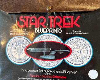 "Star Trek Blueprints: The Complete Set of 12 Authentic Blueprints of the Fabulous Starship Enterprise" drawn by Franz Joseph Designs 