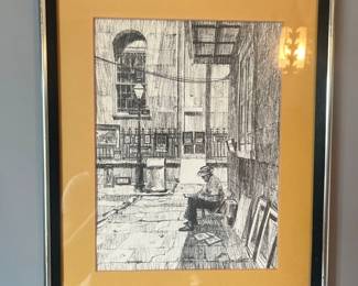 lithograph print "Pirate Alley" by Don Davey 