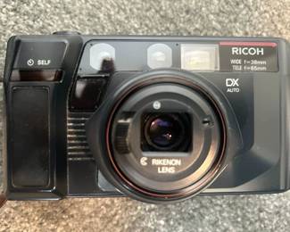 Ricoh TF - 200 dual lens 35mm point and shoot film camera 