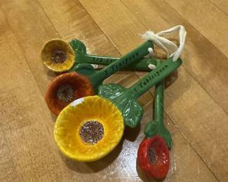 Pier 1 Imports Floral Measuring Spoon Set 