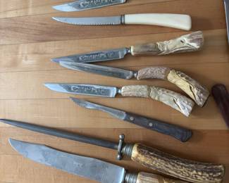 Knives with Carved Handles