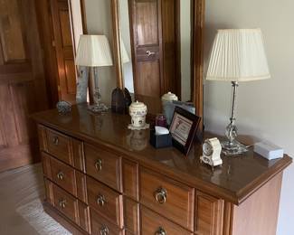 Dresser with mirror