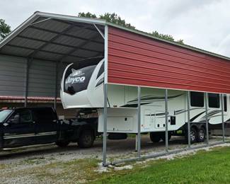 Steel RV Regular Roof Carport