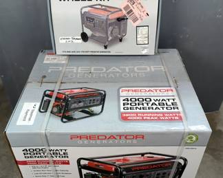 Predator 4000 Watt Portable Gas Generator & Wheel Kit