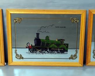 Framed Train Mirrors