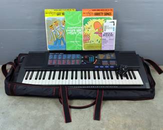 Yamaha PSR-180 Portatone Keyboard with Case and Books