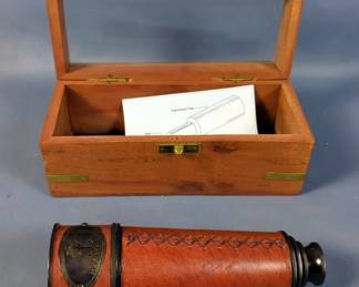 Marine Arts Telescope with Case & Marble Kaleidoscope