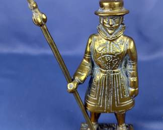 Brass Figure of Tower Of London Beefeater Guard