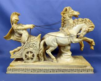A. Santini Italian Sculpture - Roman Chariot
