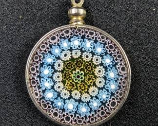 Millefiori Style Bead Necklace, Earrings, and Pendants Set
