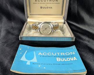 Bulova Accutron Watch with Box and Paperwork