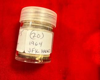 Roll 1964 Kennedy Silver Half Dollars
