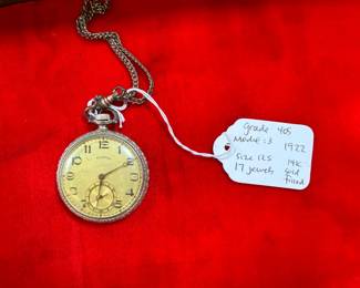 Illinois 14k Gold Filled Pocket Watch