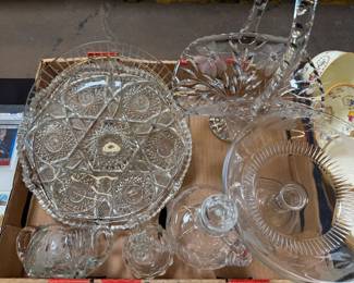 American Brillant Cut Glassware and Etched Glass