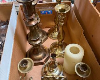 Brass Candle Sticks and More