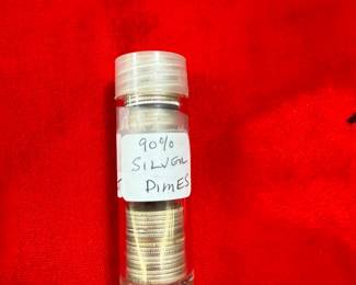 Roll Silver Roosevelt Dimes