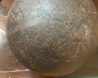 Civil war, possibly Confederate cannon ball. 