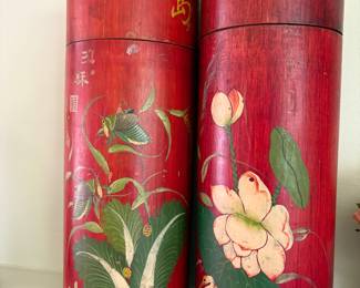 Bamboo tea cannister