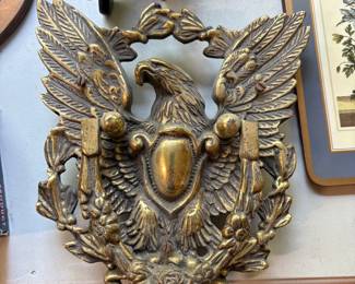 Brass eagle door knocker