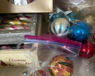 Vintage Christmas ornaments