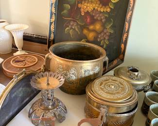Brass decor and containers