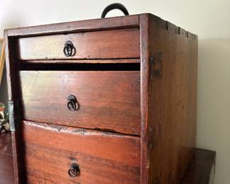 Antique Asian sewing/storage box