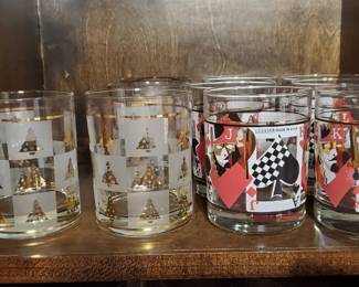 Vintage Cocktail Glasses by Culver