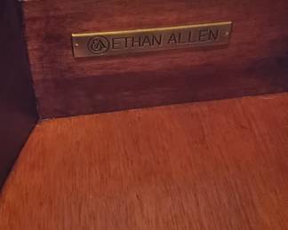 Ethan Allen Tag on Storage Piece