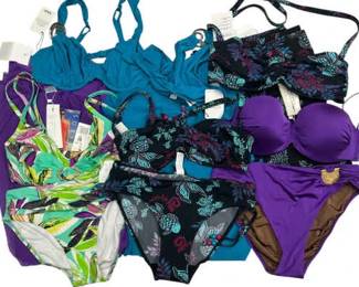Purple, Blue, Patterned Swimsuits by Maryan Mehlhorn and Aubade NEW