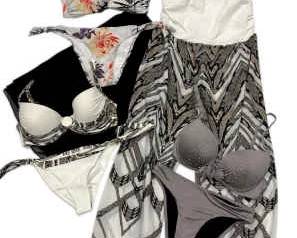 Magistral Prelude Bikinis, Jumpsuit CoverUp, Black Sarong Wrap NEW