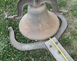 '19 inch wide' cast iron bell