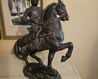 Freeman Mcfarlin Knight on Horseback