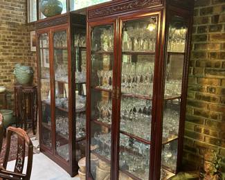Solid Rosewood Curio Cabinets