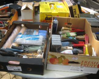 New pain rollers, brushes & misc. painting tools.