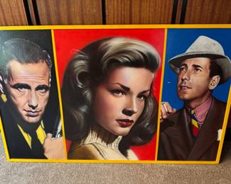 Cesar Santander Oil 1995 Bogie & Lauren Bacal