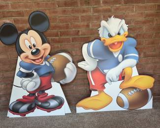 Mickey & Donald Vinyl 46" X 37" inch each