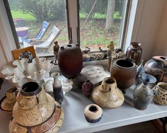 Many Original Ceramic, Pottery & Glass - most purchased from Ann Arbor Art Fair