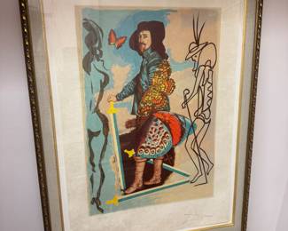 Set of four Salvador Dali 1977 from original set Sienna Workshop, Master Printer Emilian Sorini The next three pics complete the set and the original presentation box with information & authenticity