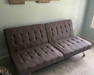 gray futon