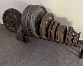 Weight plates and rack