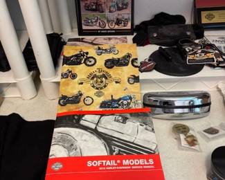 Small selection of Harley Davidson catalogs and manuals. There are more.